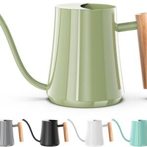 Watering Can Indoor Plants 35oz Sage Green Water Can Indoor Metal Small Water Can Pot with Long Spout for House Bonsai Plants Garden Flower Decorative