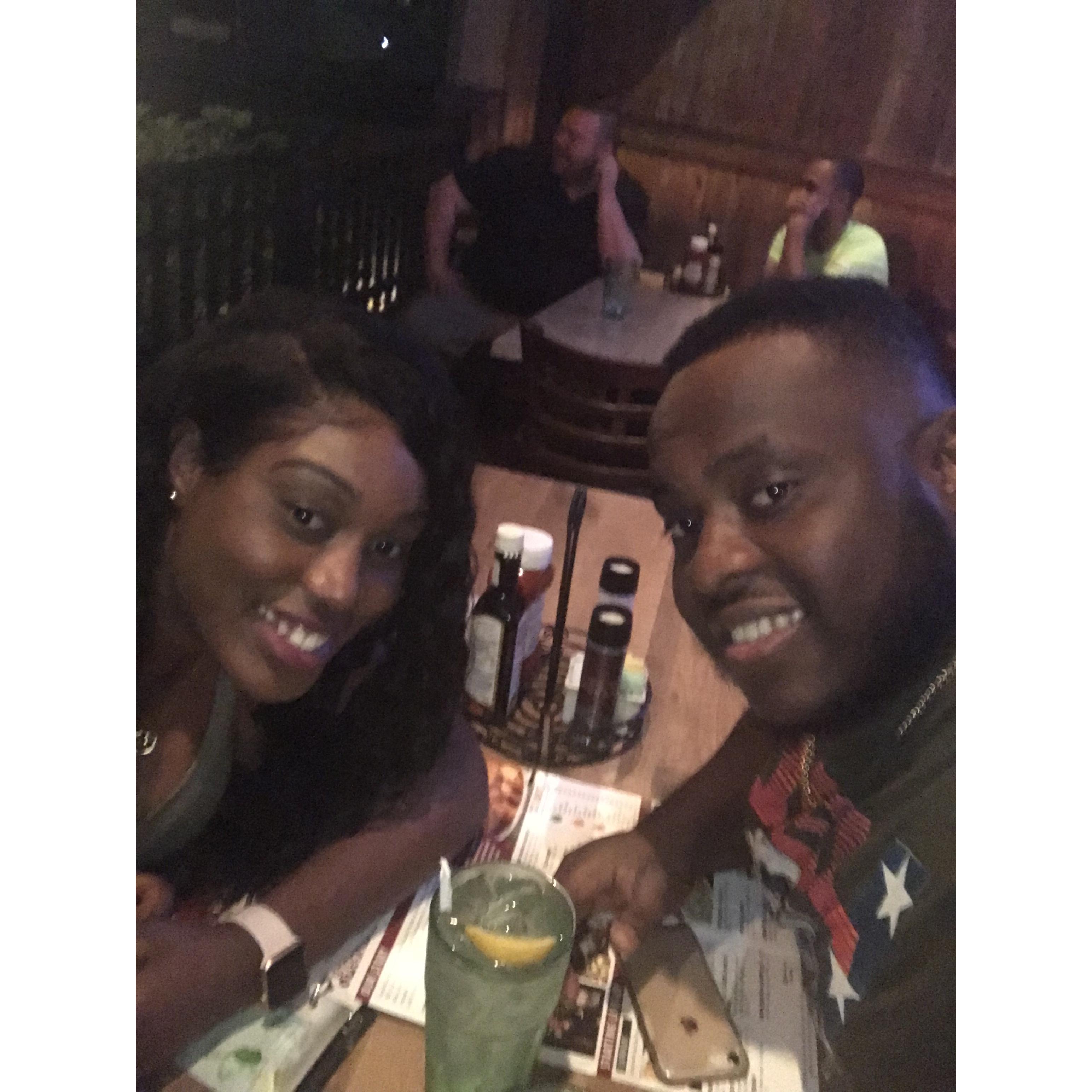 We enjoy going out for dinner