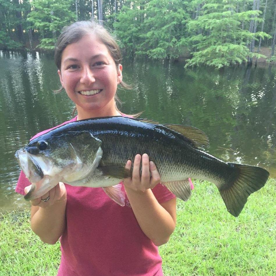 The biggest bass I have caught.