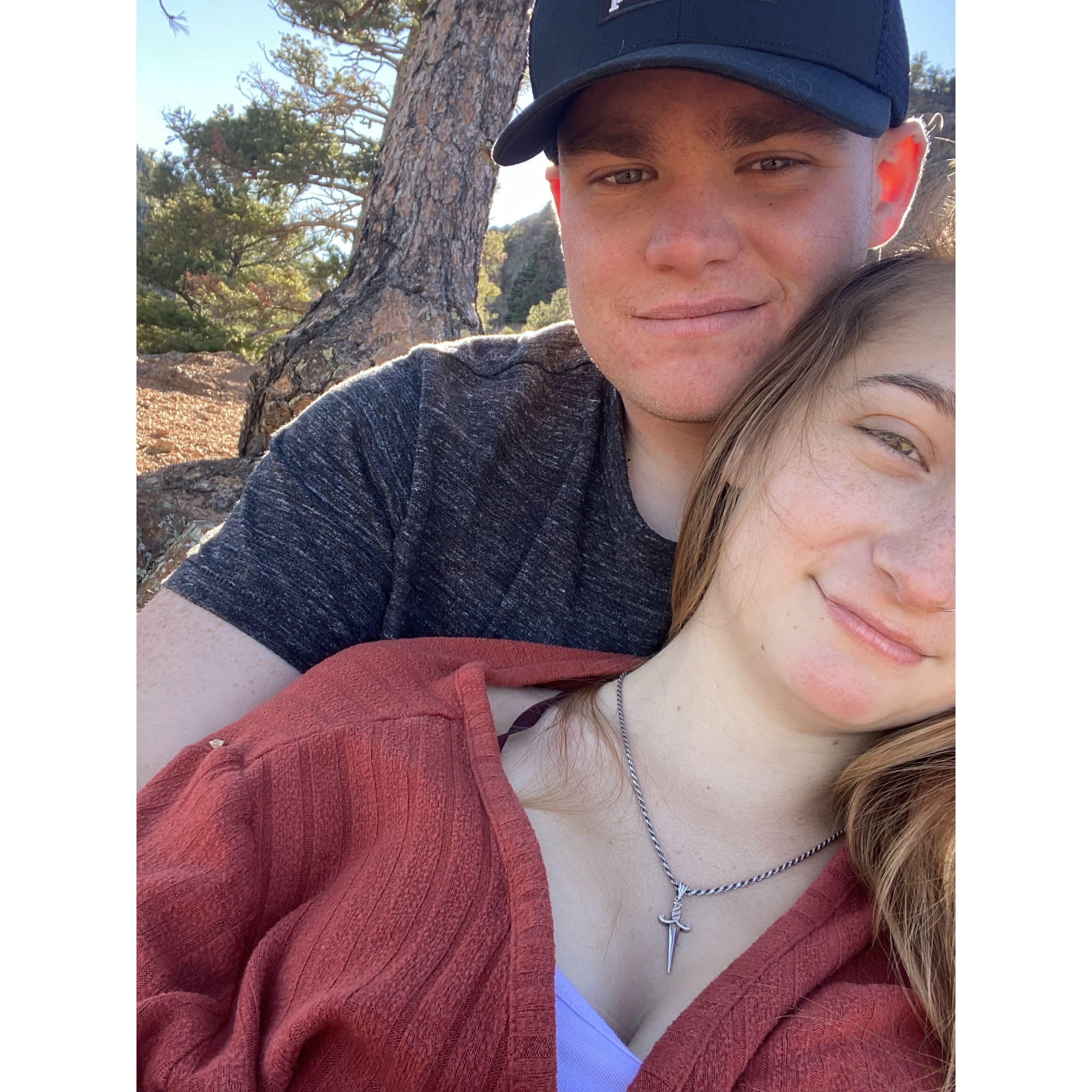 First Thanksgiving with Chase...this photo is after he promised it was an "easy" hike