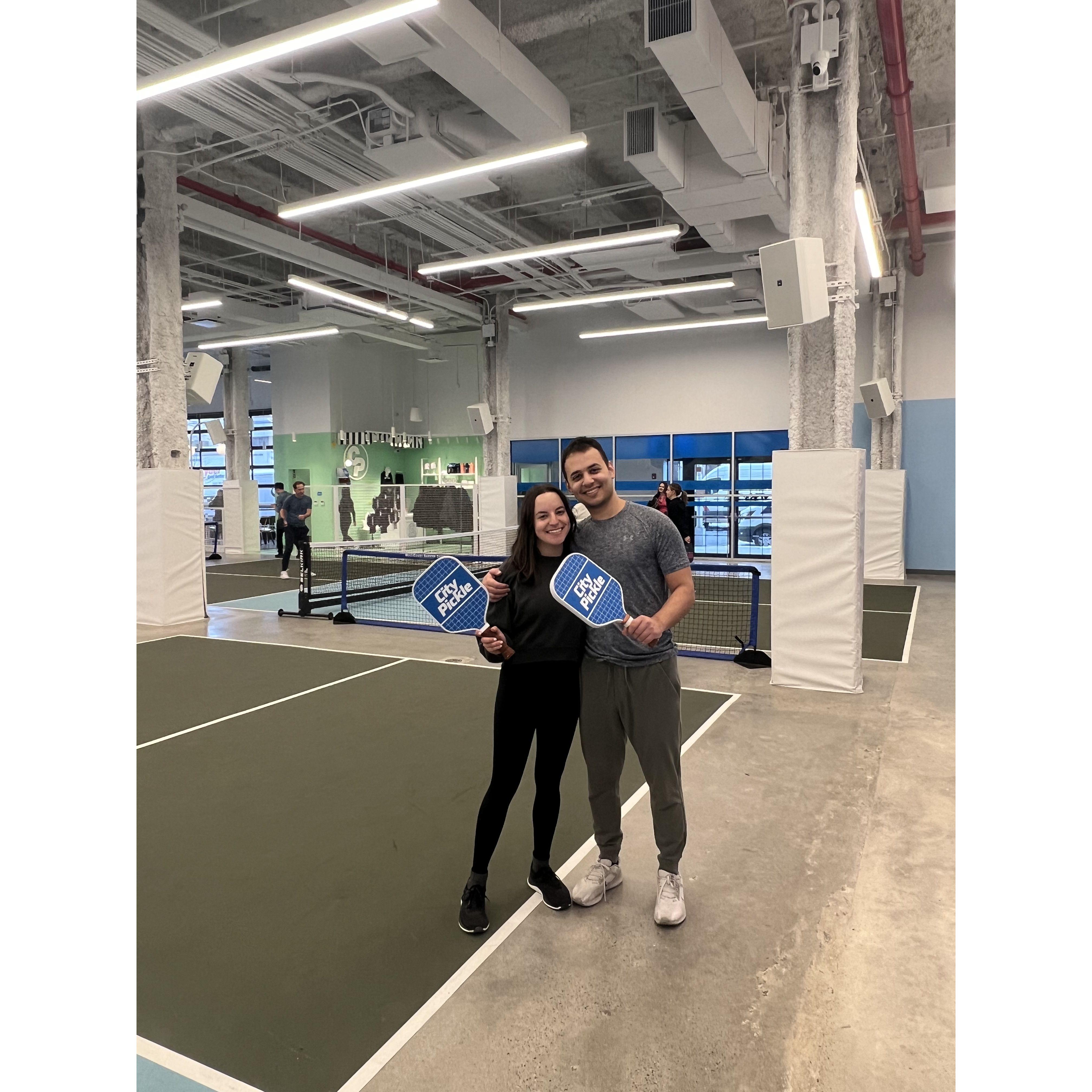 We are not very good at pickleball!