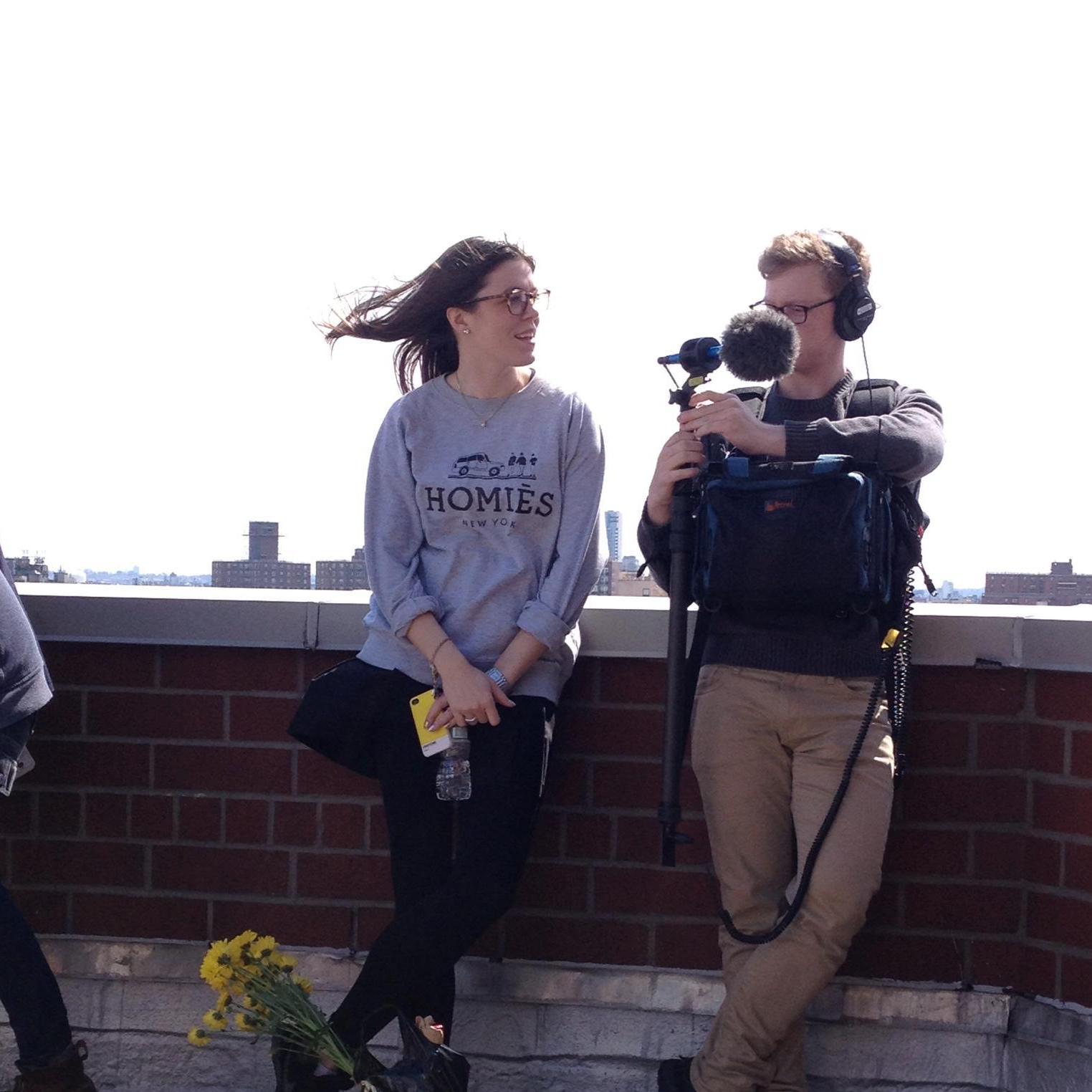 One fateful day, Gretchen's roommate Zoe and Matt were working together on their friend Nicky's film and Zoe suggested to Matt that he should ask Gretchen out. We think this is the ACTUAL moment.