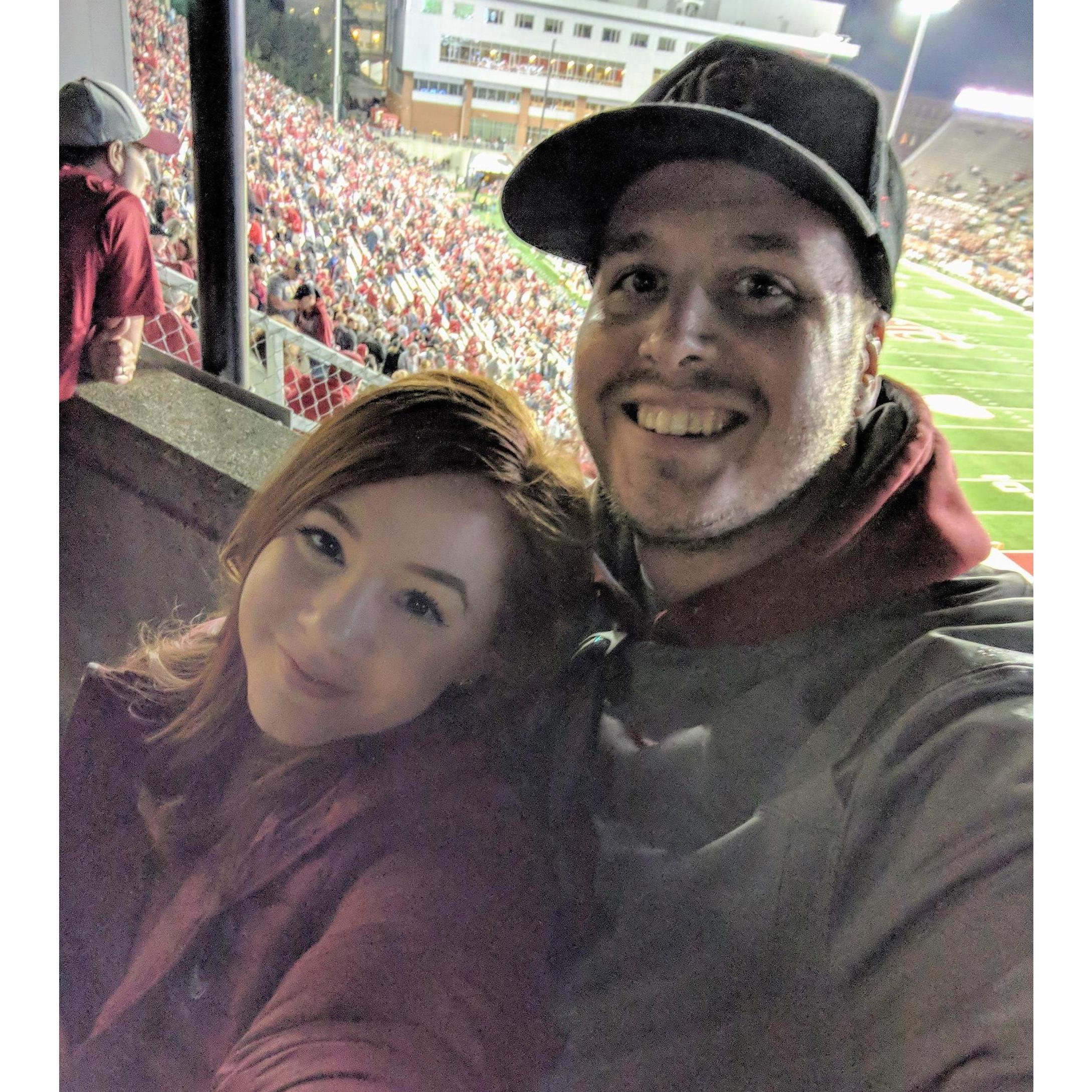 1st WSU football game together, but not the last!