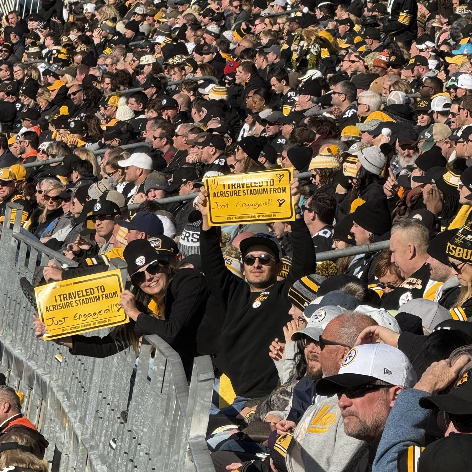Yeah we did that. Unfortunately, they did not put us on the big screen...