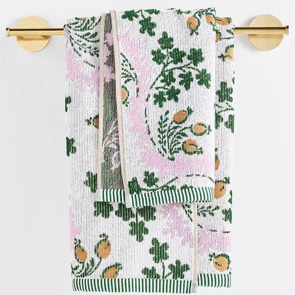 Gooseberry Cotton Woven Floral Hand Towel Collection