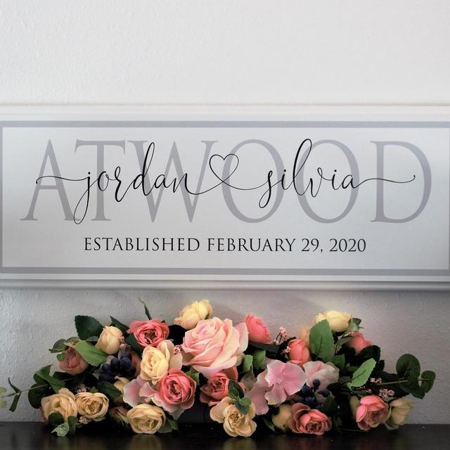 bridal shower gift for wedding-Bride groom gift-for her-Personalized engagement gift for couple-bride-last name wedding gift-unique wedding