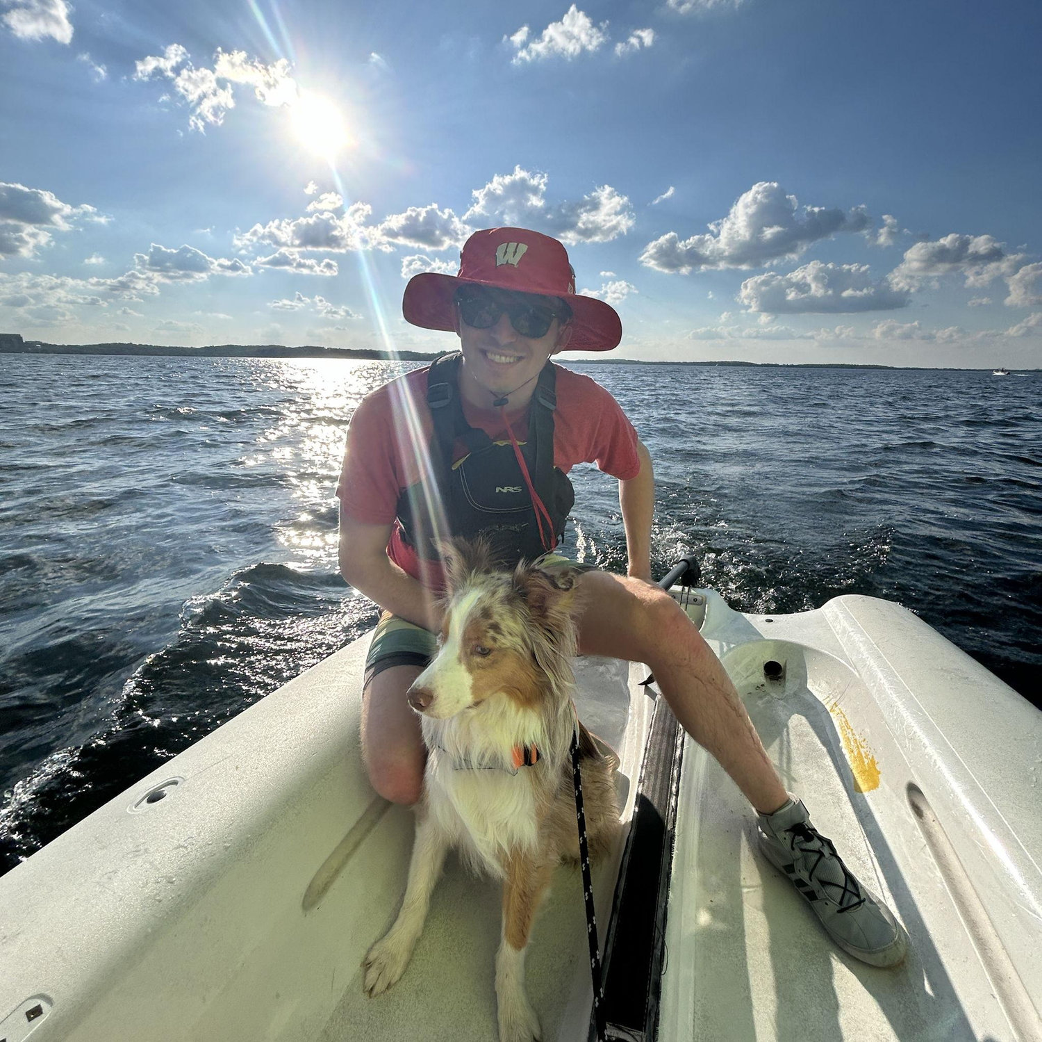 Teddy's first time sailing, too