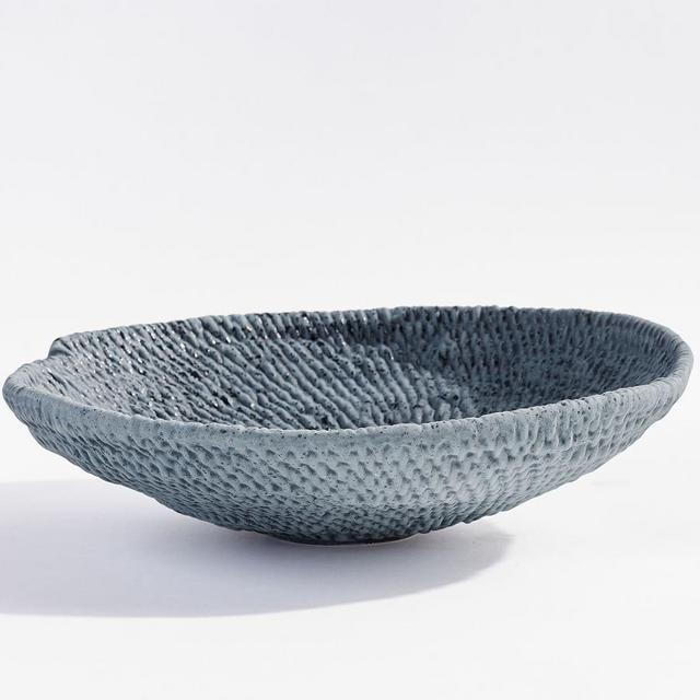 Frasier Handcrafted Etched Bowl, Medium, Slate