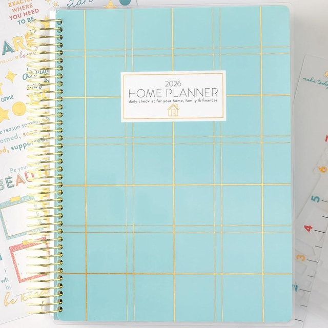 PPP Home Planner 2026 | 12-Month Weekly Calendar (Sunday Start) | Monthly Review & Seasonal Checklists | Budgeting & Savings Worksheets | Daily Bible Reading Plan | Checklists for Routines and Goals