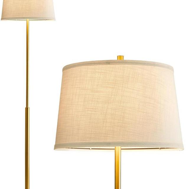 Oneach 61.75" Modern Floor Lamp for Living Room Tall Lamp for Bedroom Gold Floor Lamp with Rotary Switch Industrial Standing Lamp Floor Lamp for Nursery Study Room Office