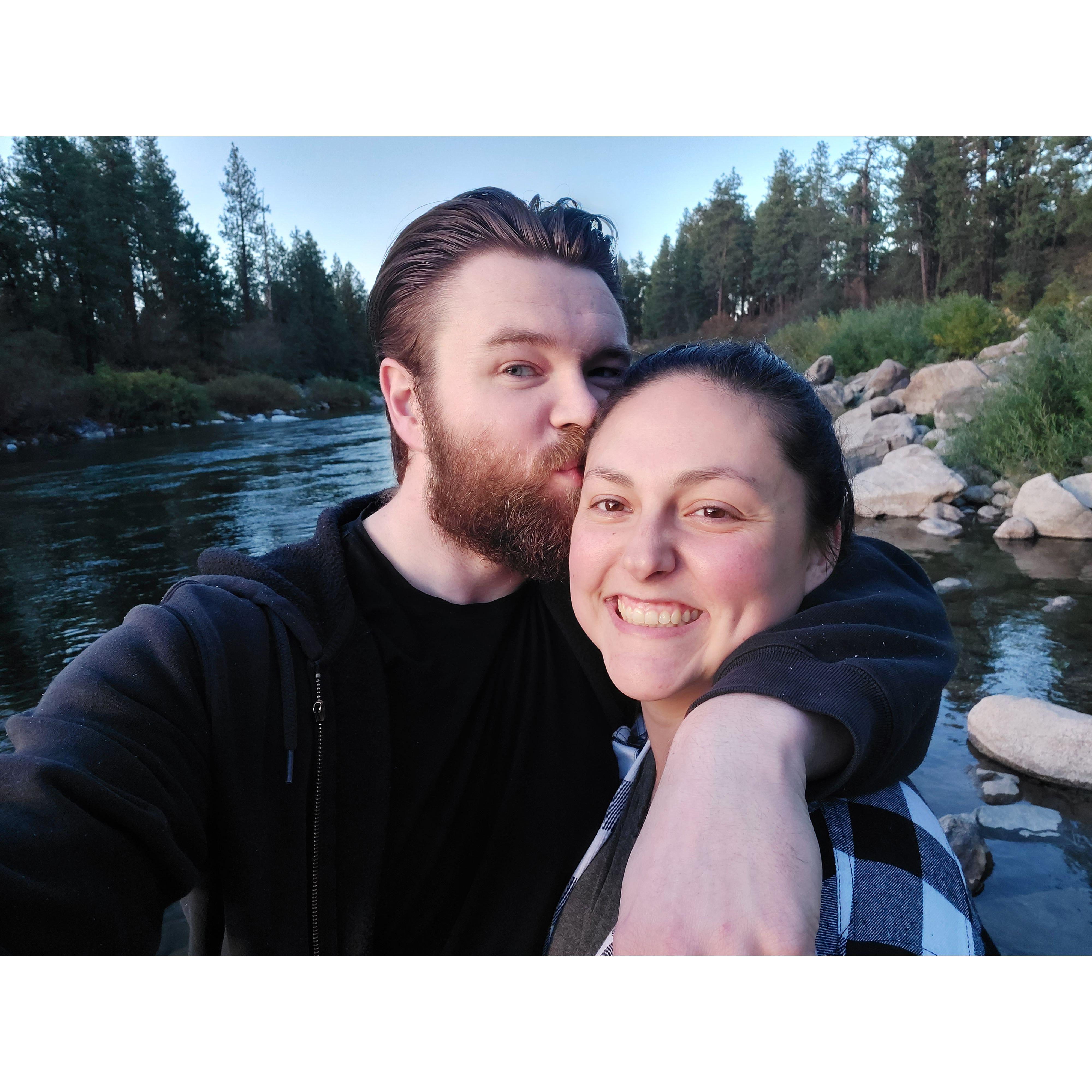 Our first photo together