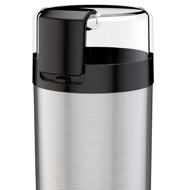 BLACK+DECKER One Touch Coffee Grinder, 2/3 Cup Coffee Bean Capacity, Spice Grinder, One Touch Push-Button Control -150 Watts -Stainless Steel Blades