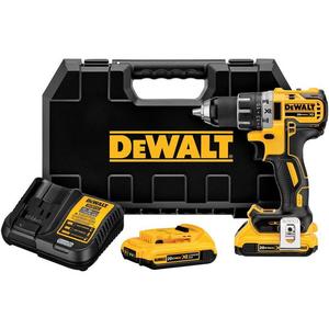 20-Volt MAX XR Lithium-Ion Cordless 1/2 in. Brushless Compact Drill/Driver Kit with (2) Batteries 2Ah, Charger and Case