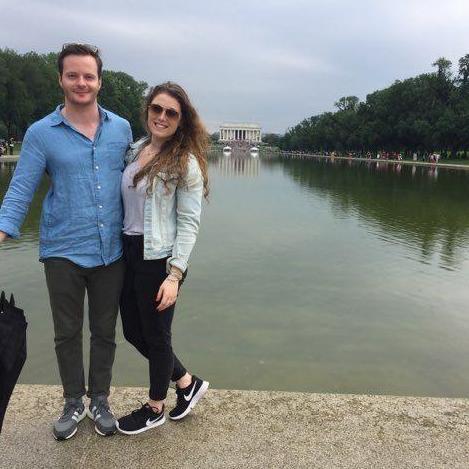 We said "I love you" on our first little getaway to DC!