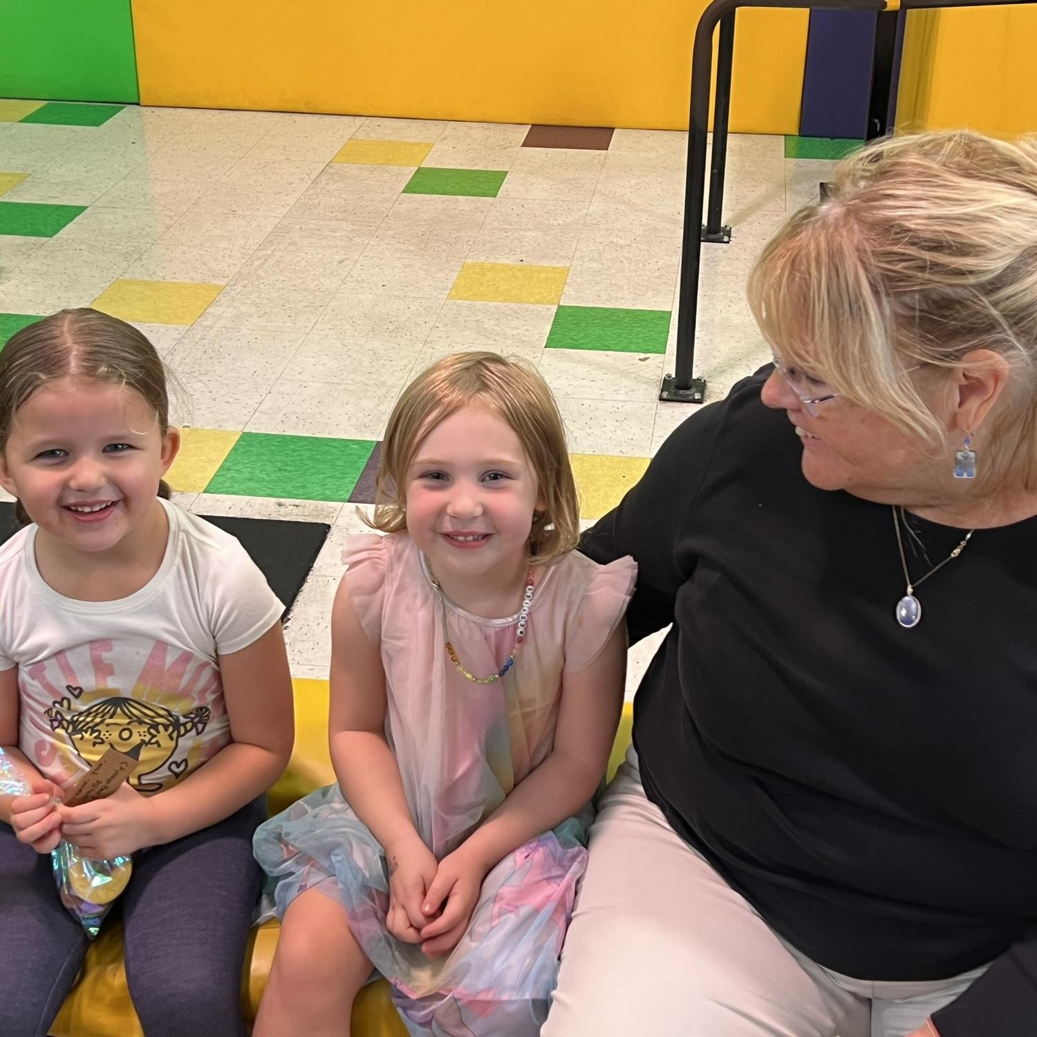 Gram and the girls at Marlowe’s 4th birthday party