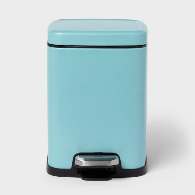 4L Step Trash Can Stainless Steel Blue - Brightroom™