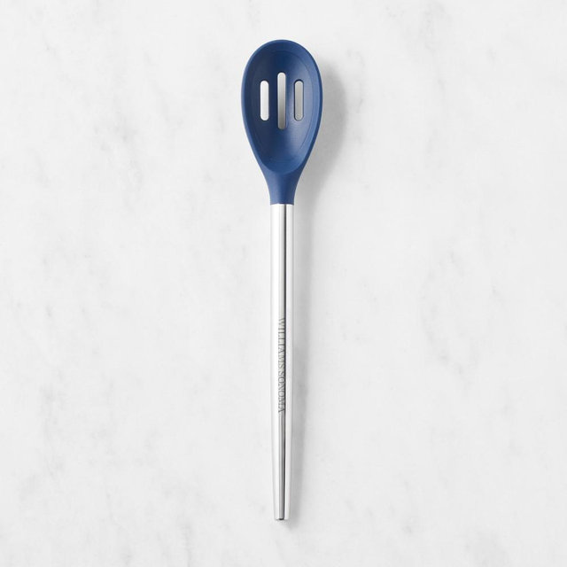 Williams Sonoma Stainless-Steel Silicone Slotted Spoon, Navy