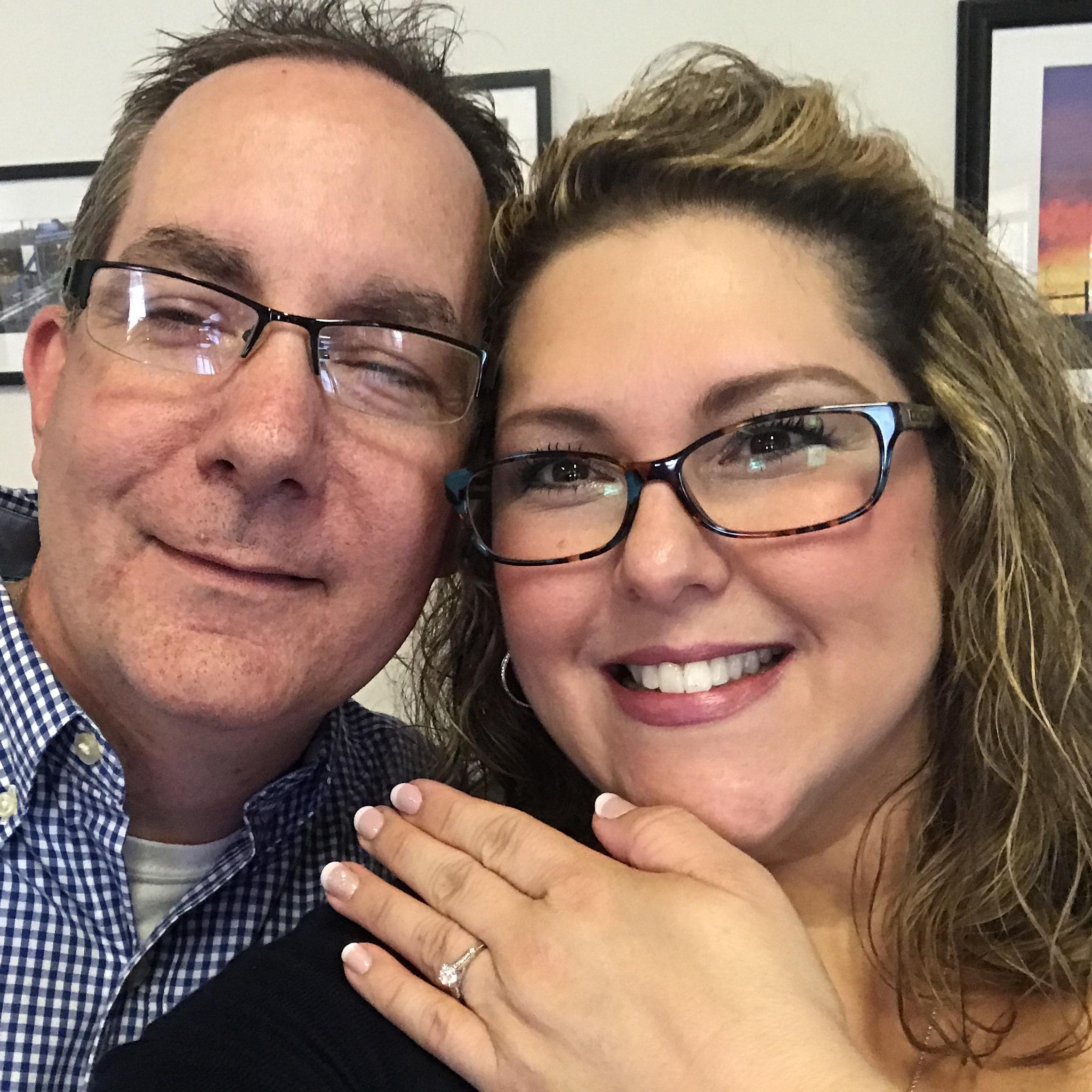 Our first engagement selfie