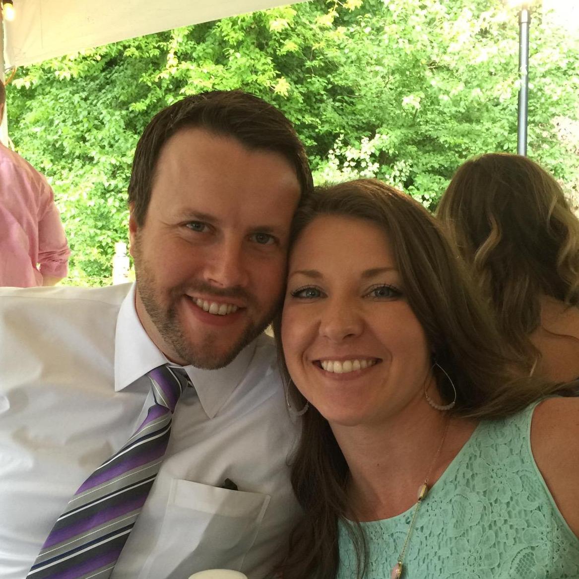 Enjoying our friend's wedding day!