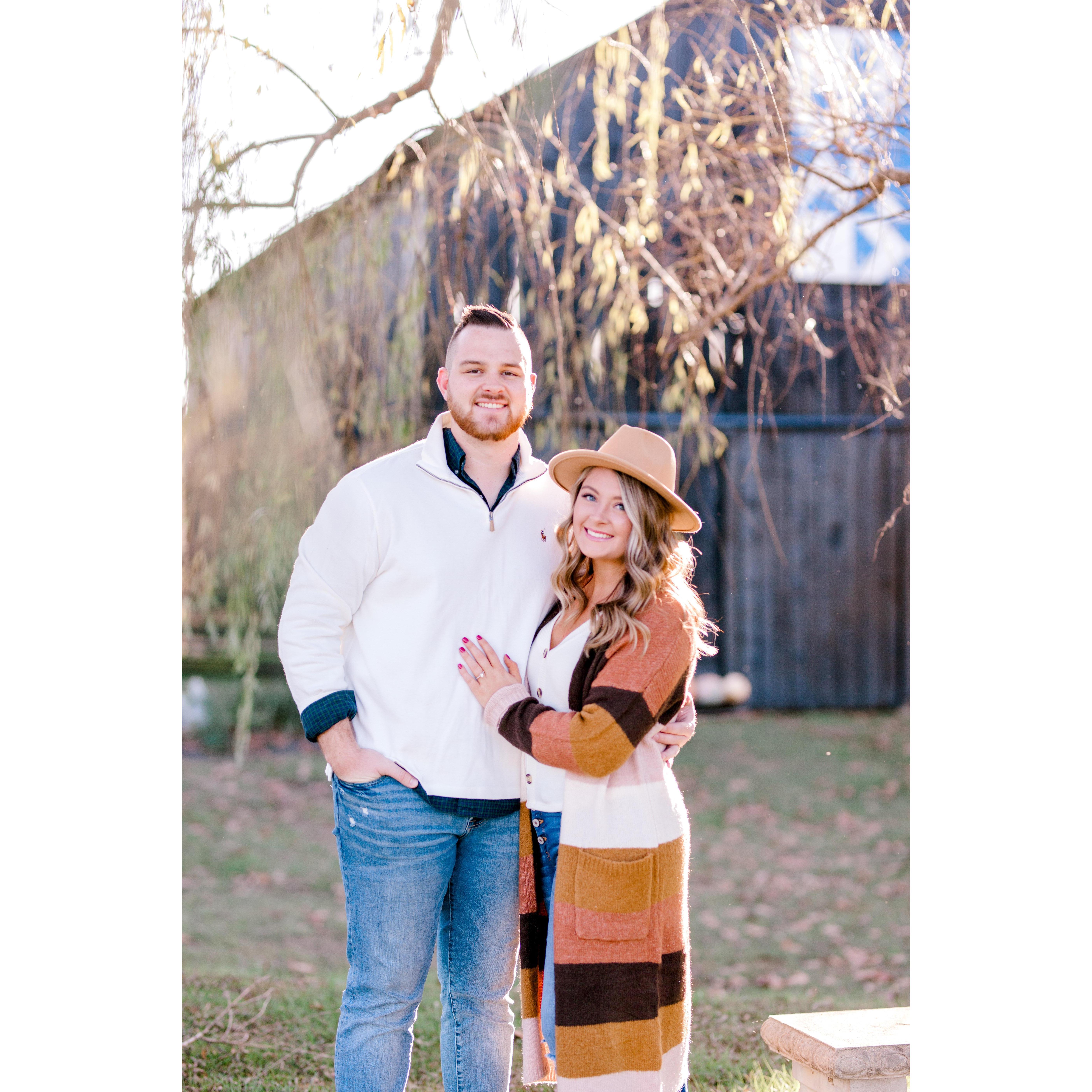Engagement picture by Ameroy Photography