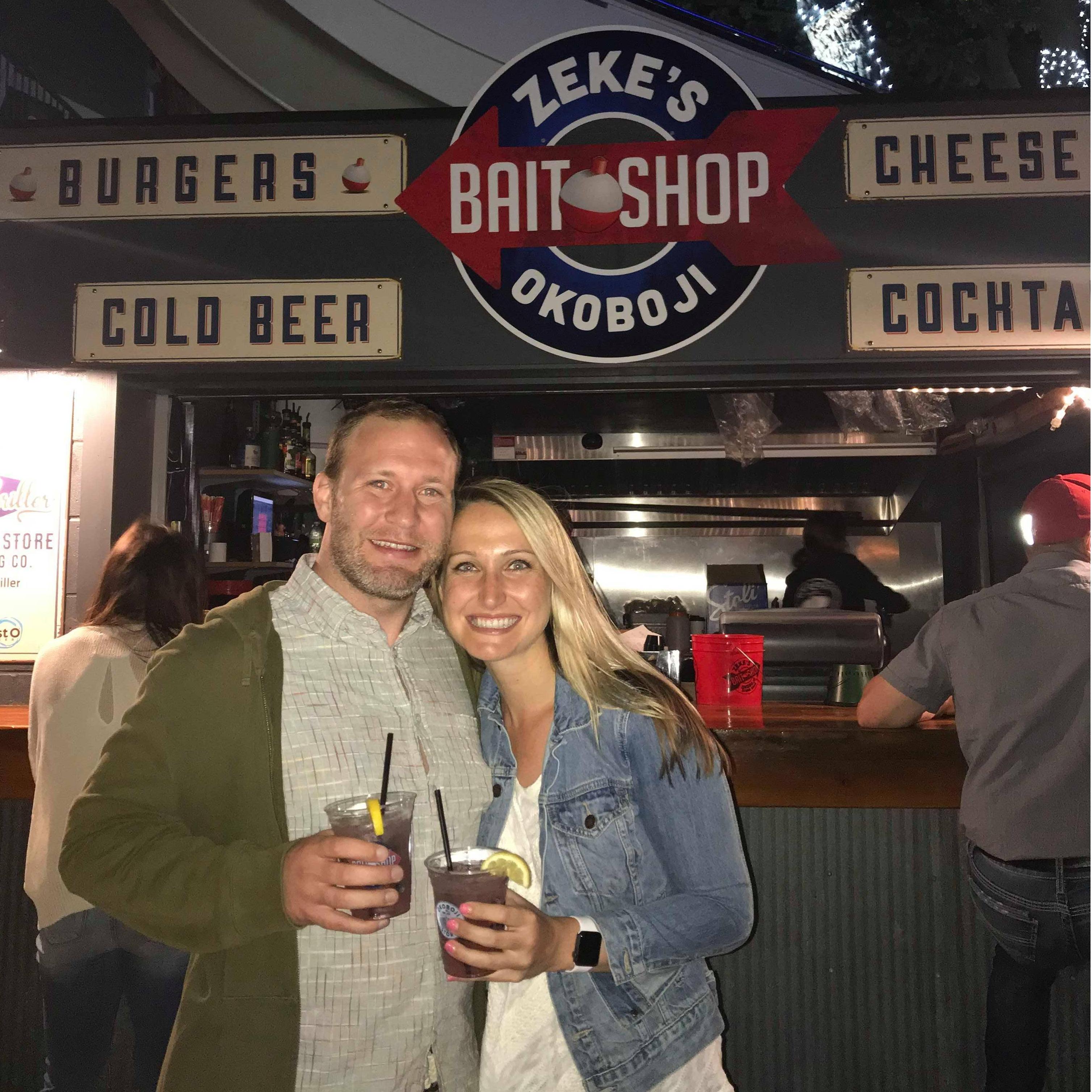 Chris's first weekend in Okoboji... first of many!