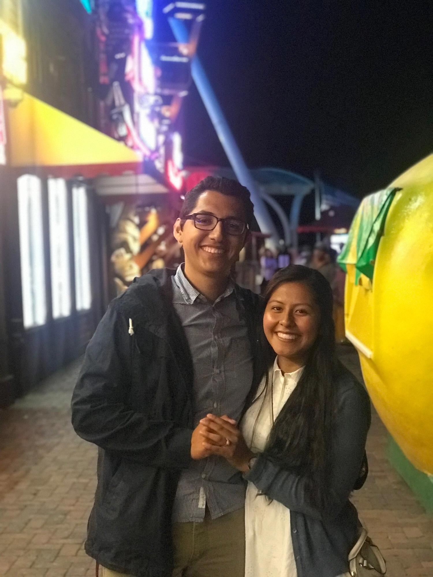 The day we got engaged.