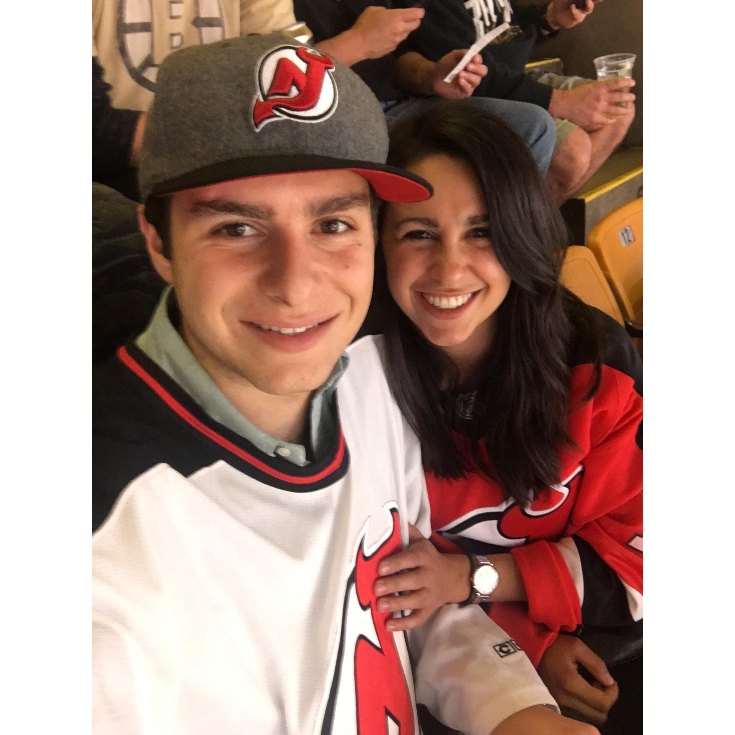 Only one person can persuade Rachel to go to a sports game....