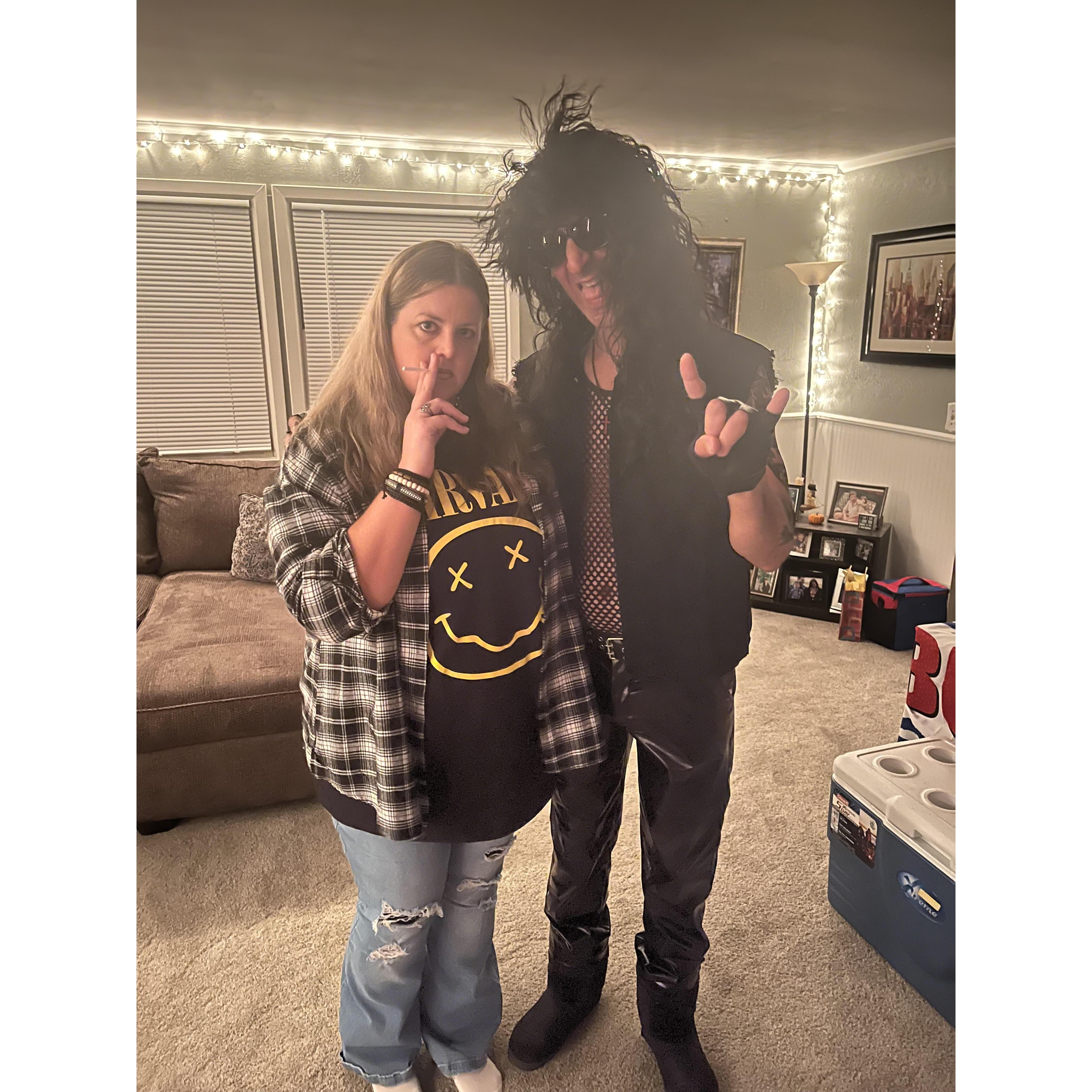 80's/90's costumes for Kait's Birthday party.
