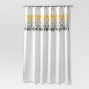Medallion Shower Curtain Ombré (72"x72") Cream - Threshold™