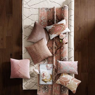 Velvet Pillow Cover, Blush