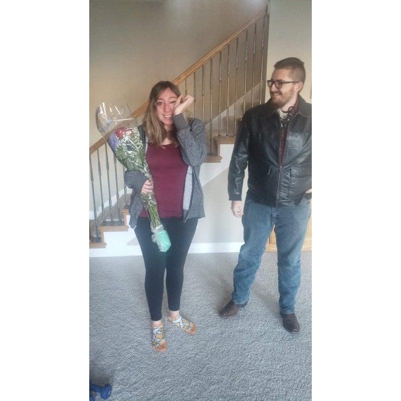 Our Engagement! He flew to Missouri to surprise me on December 24th, 2020 and planned everything with my parents.