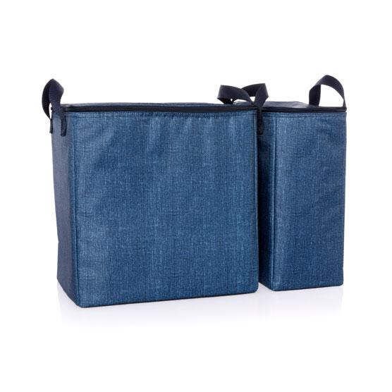 Double Chill Thermal Set - Blue Crosshatch