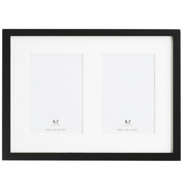 Wood Gallery 2-Opening, 5x7 - Black