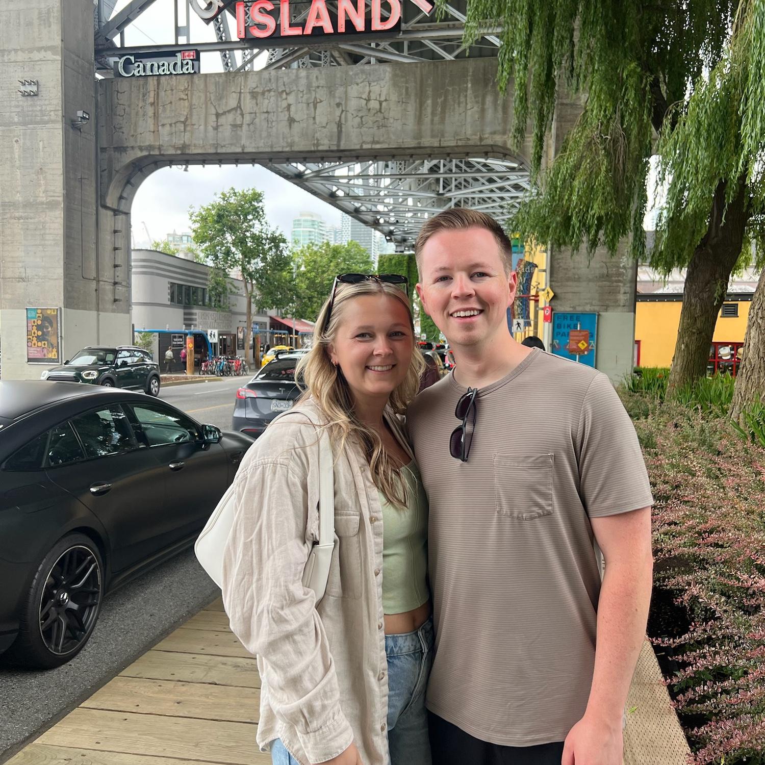 Ty showing Kaitlyn around Vancouver, Canada