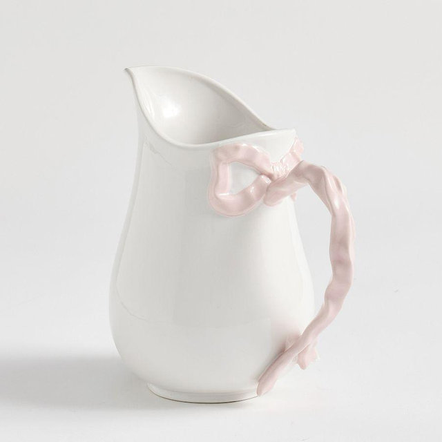 LoveShackFancy Bow Pitcher - Pink