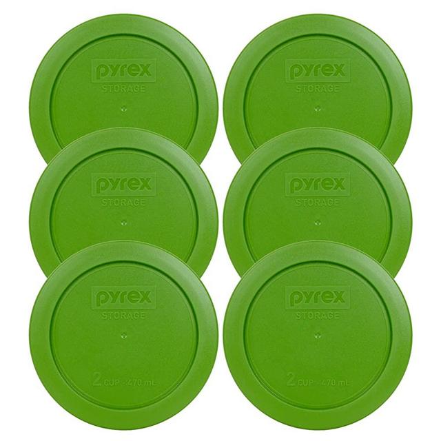 Pyrex 7200-PC 1126210 2 Cup Lawn Green Lid (6-Pack)