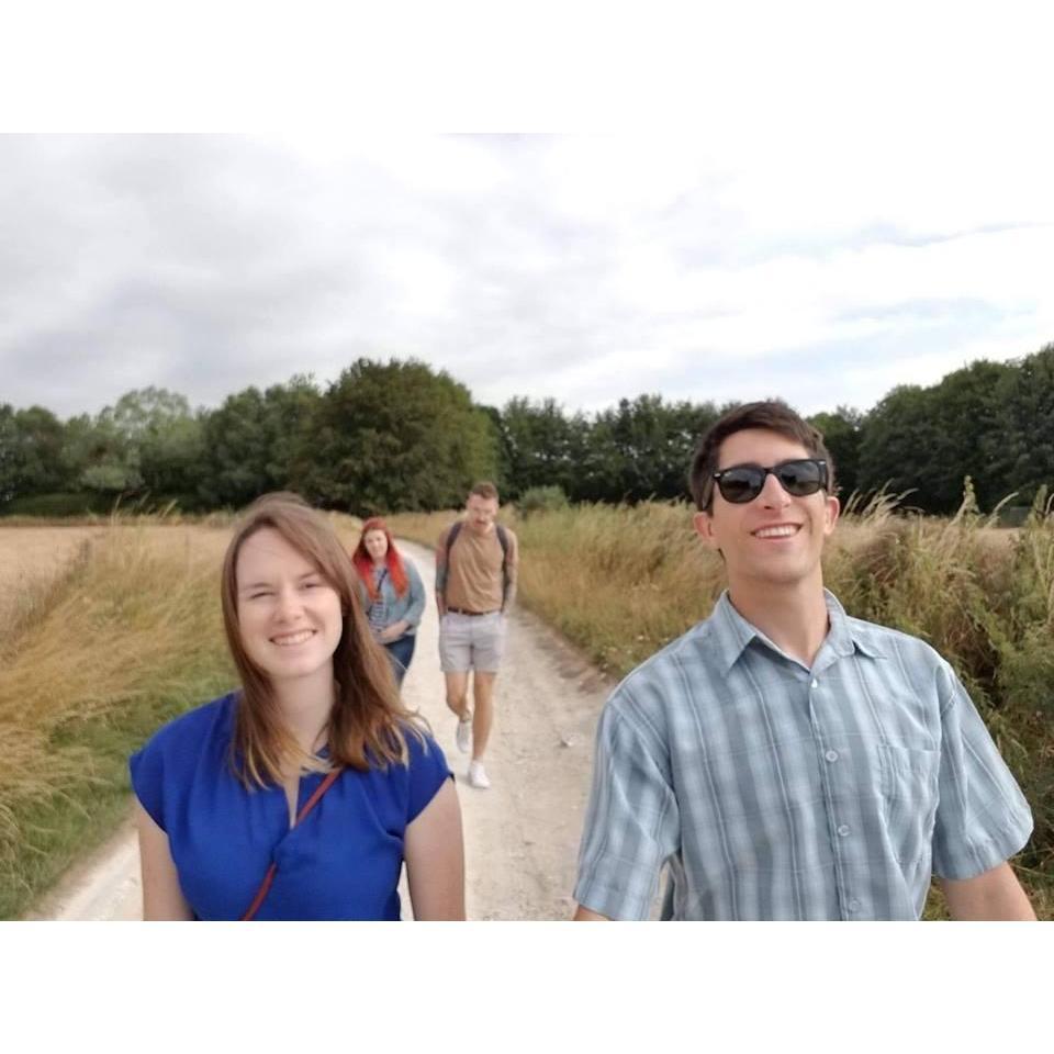 On our way to Stonehenge with Haley and Garett.