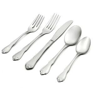 Oneida True Rose 45 Piece Flatware Set