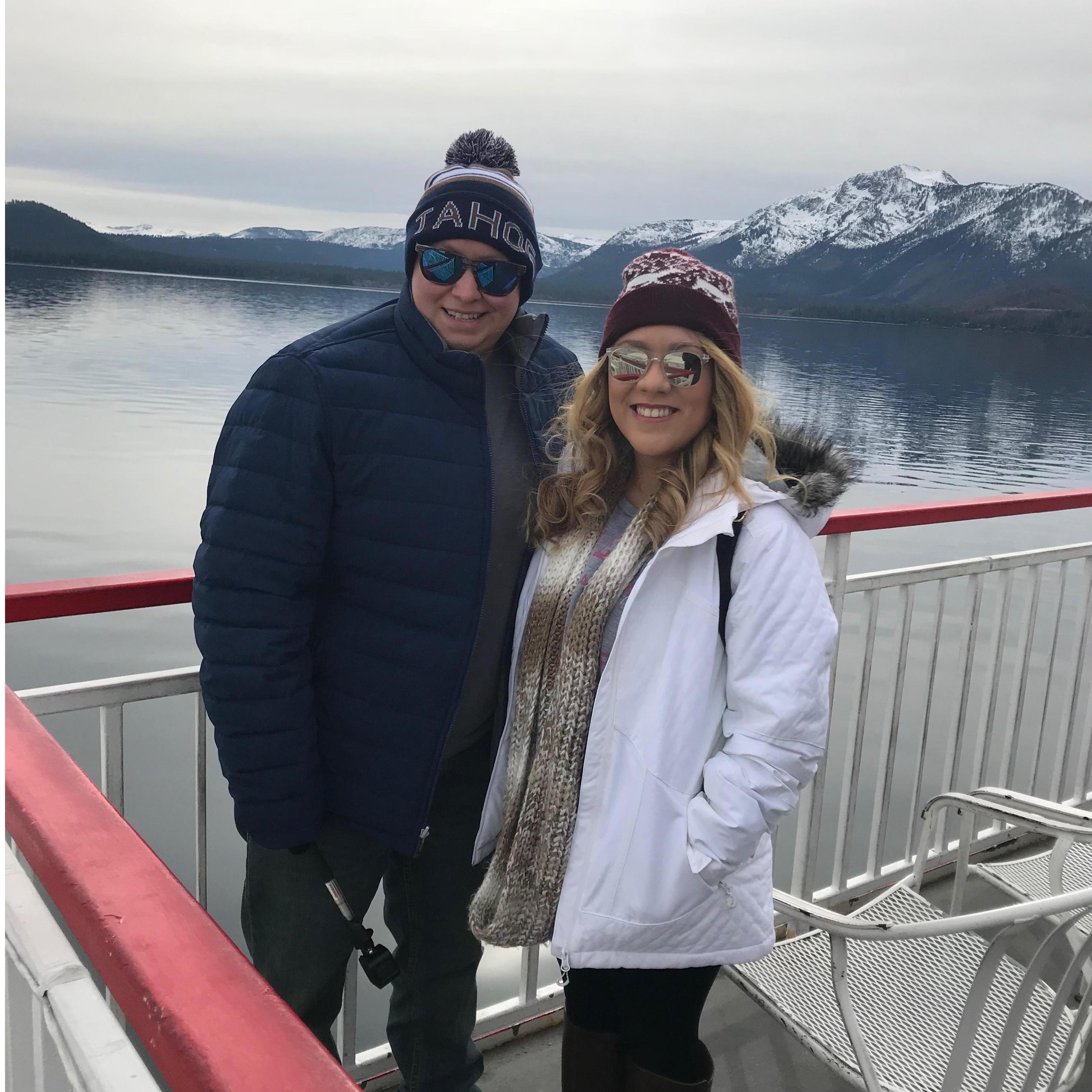 Boat ride in Lake Tahoe
