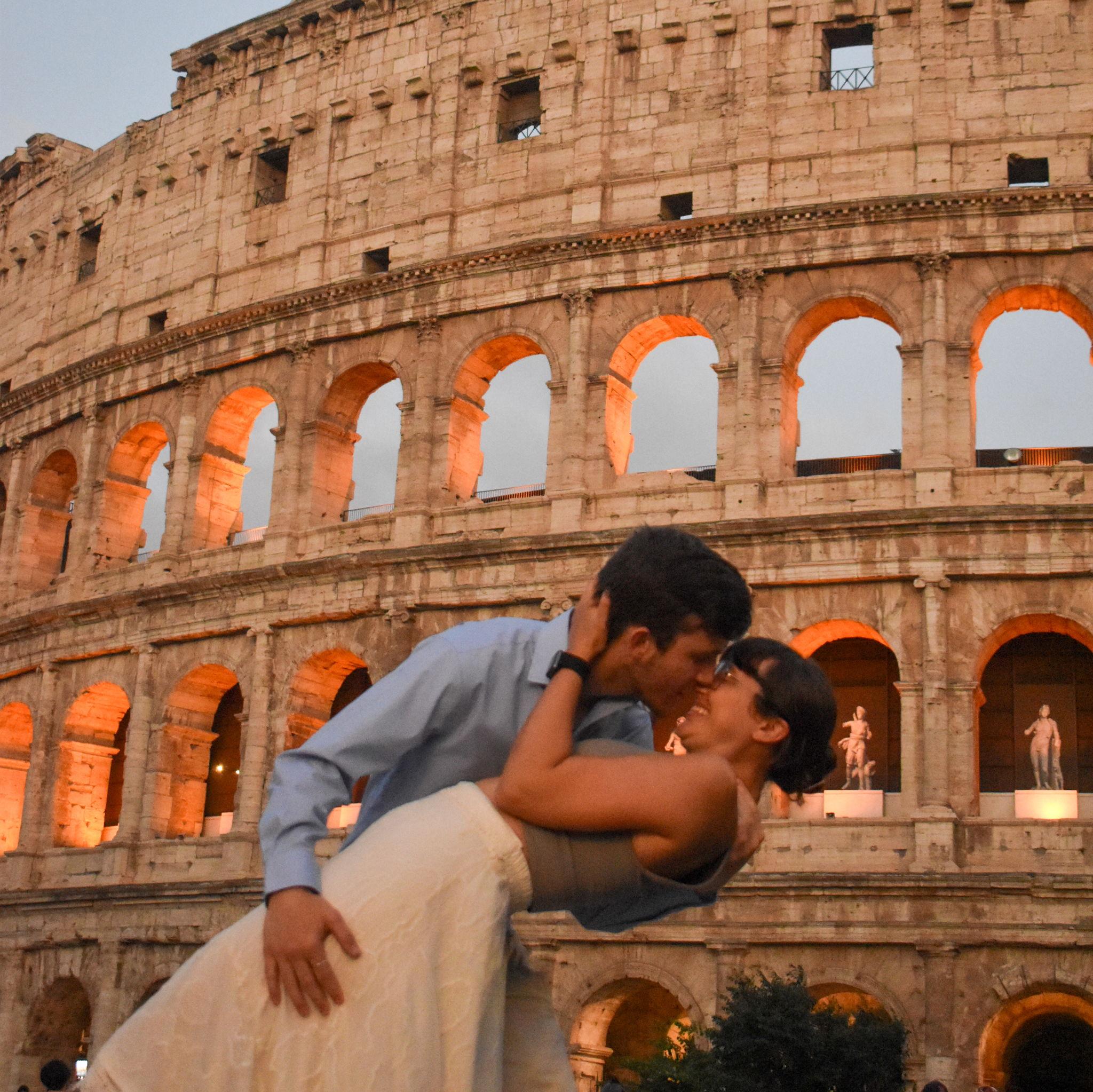 Dips in Rome and trips away from home.