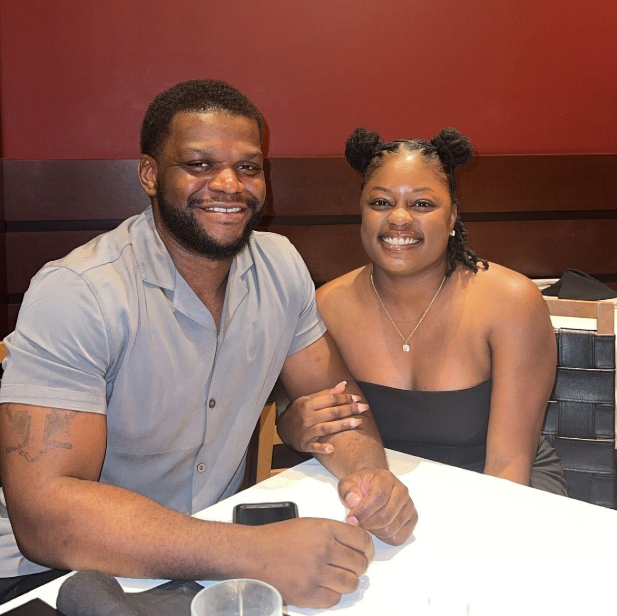 One of our favorite date nights—just us, laughing and eating good food.