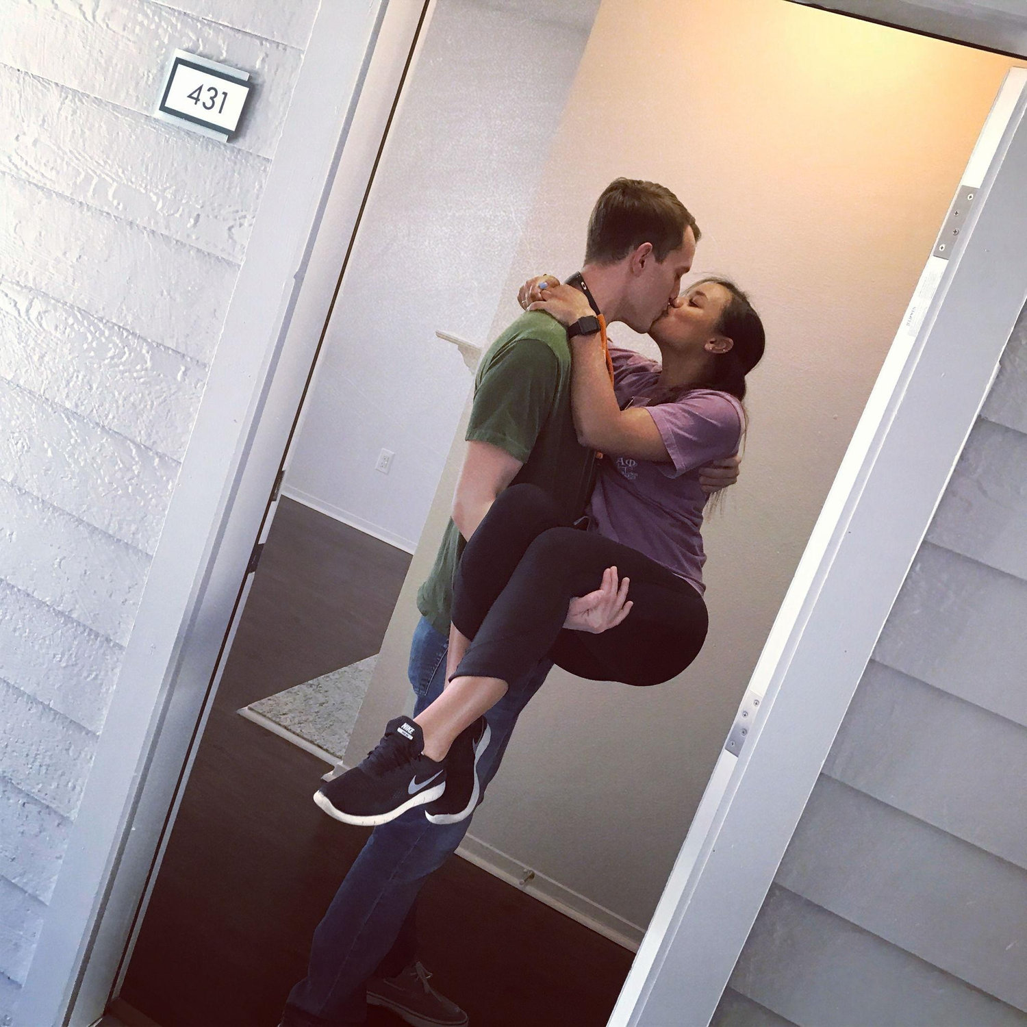 Move in day at our very first apartment!