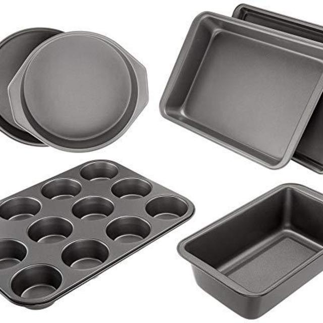 AmazonBasics 6-Piece Nonstick Oven Bakeware Baking Set