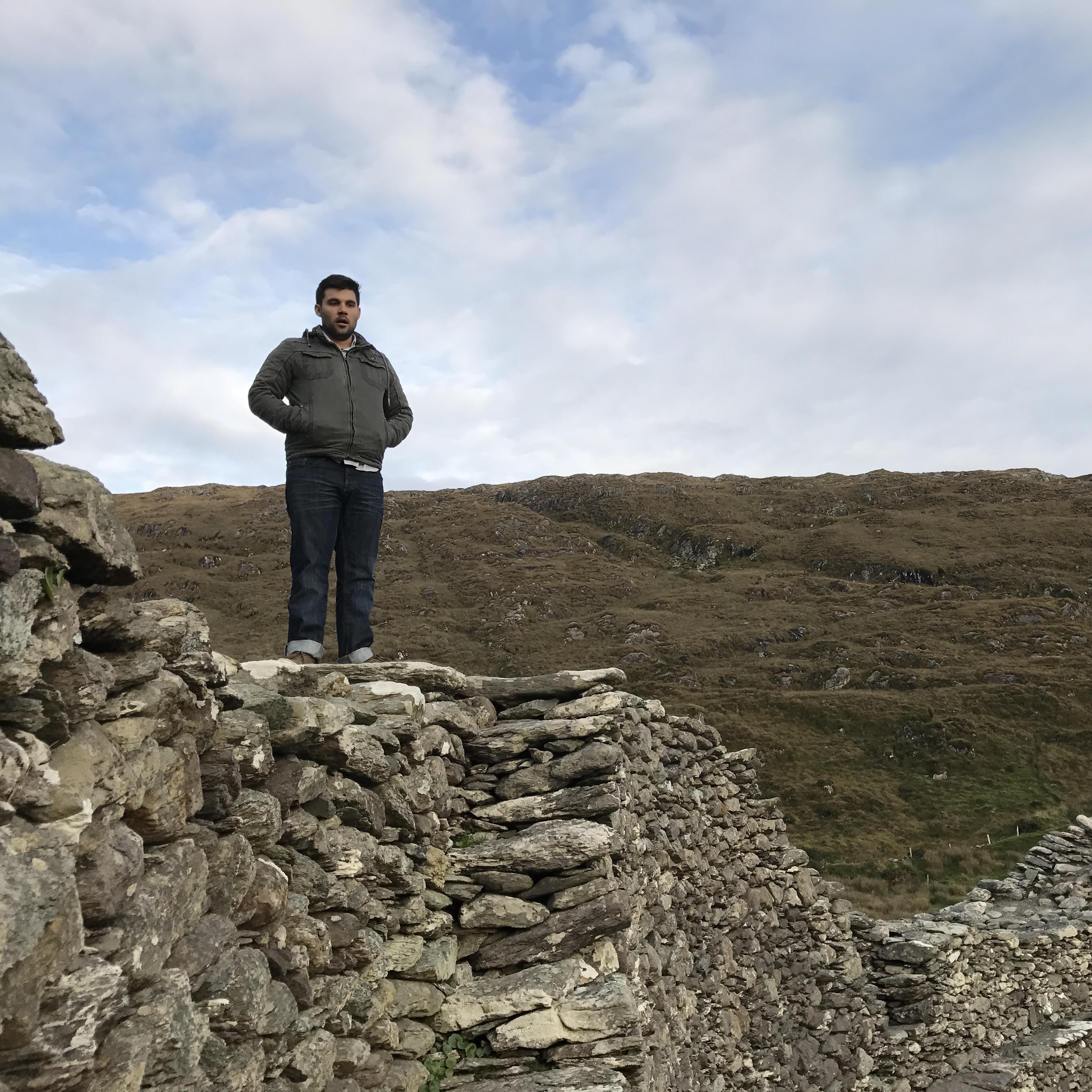 Jose takes in the ancient ruins.
West Coast of Ireland, October 2016