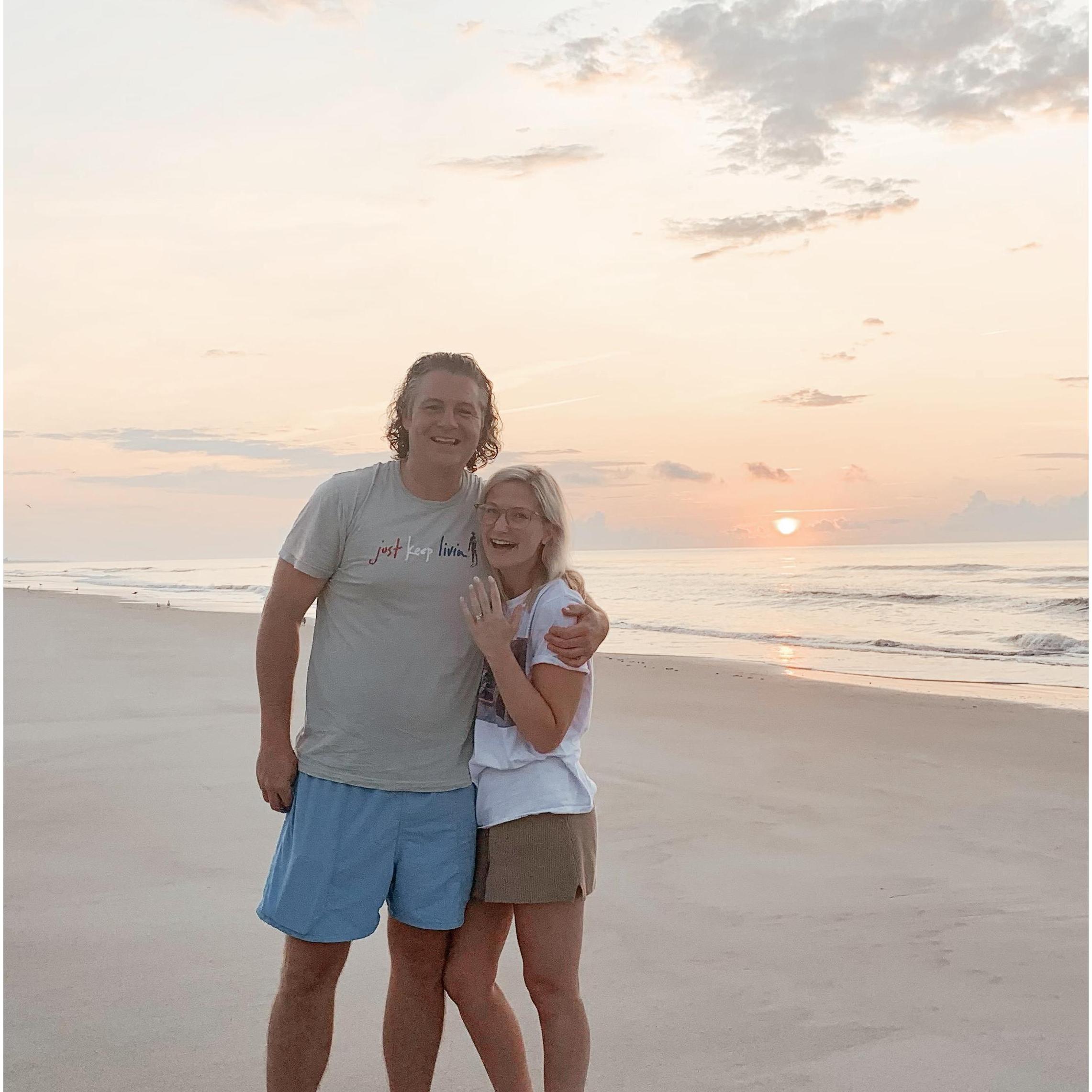 The morning of the big proposal in Hilton Head Island, SC