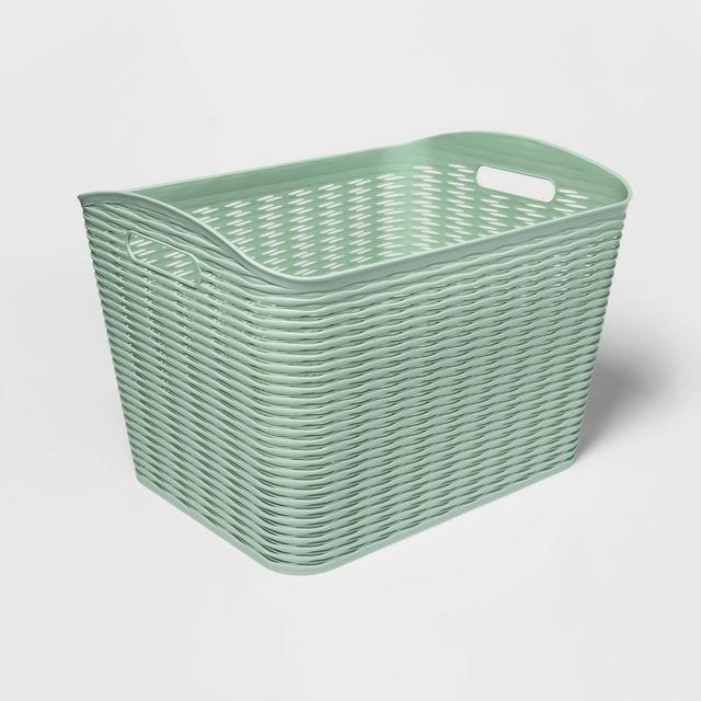 Wave XL Curved Storage Bin Green - Room Essentials™