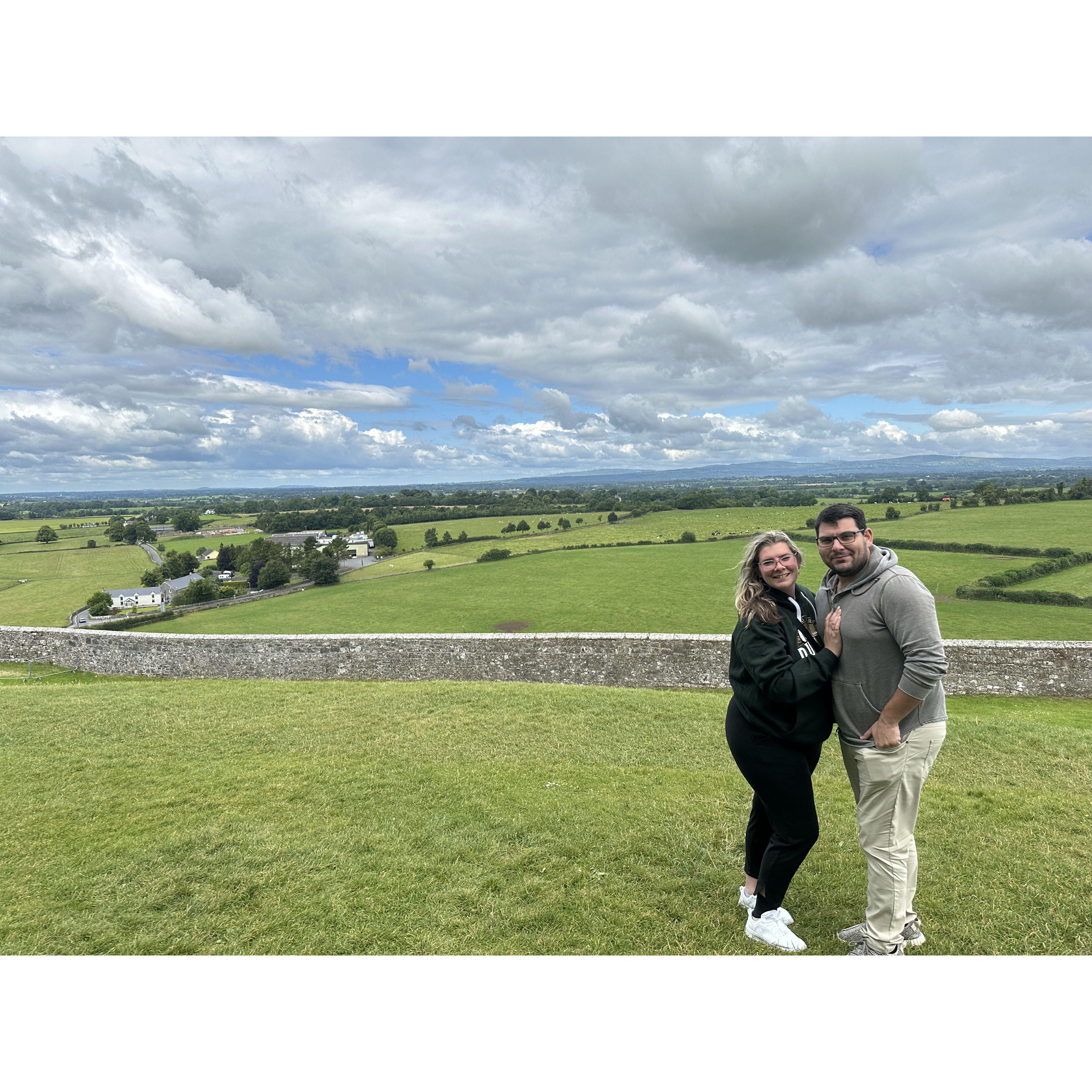 "Amidst the endless green hills of Ireland, where the earth whispers love and time stands still, I’ve known for years that my forever was already with you."