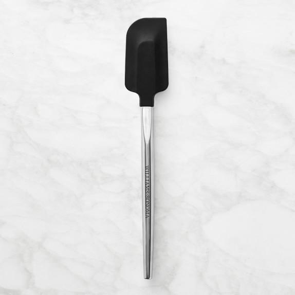 Williams Sonoma Silicone Spatula with Stainless-Steel Handle, Black