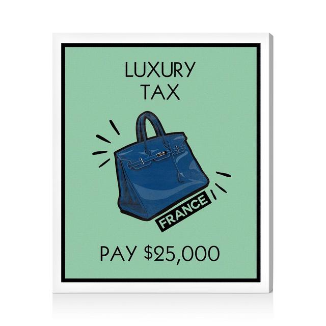 Oliver Gal Luxury Tax Card Wall Art, 20" x 17"