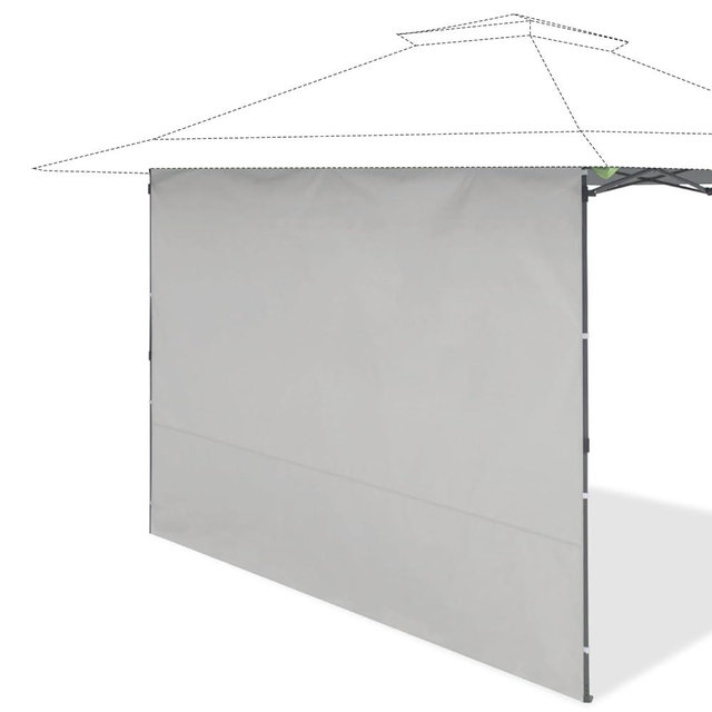 EAGLE PEAK Sidewall Panel (9.8 ft W x 6.9 ft H) for EAGLE PEAK 13x13 Straight Leg Pop Up Canopy ONLY – Privacy Panel Replacement Sun Wall, Single Sidewall Panel, Gray